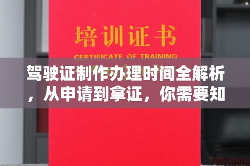 柳东驾驶证制作办理时间全解析，从申请到拿证，你需要知道的一切