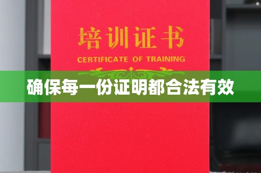 柳东确保每一份证明都合法有效
