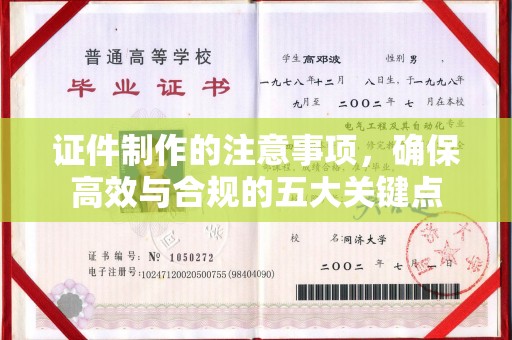 柳东证件制作的注意事项，确保高效与合规的五大关键点