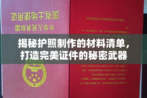 柳东揭秘护照制作的材料清单，打造完美证件的秘密武器