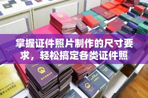 柳东掌握证件照片制作的尺寸要求，轻松搞定各类证件照