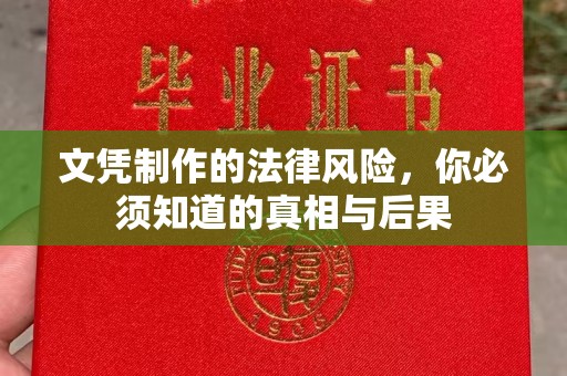 柳东文凭制作的法律风险，你必须知道的真相与后果