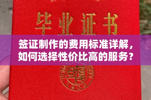 柳东签证制作的费用标准详解，如何选择性价比高的服务？