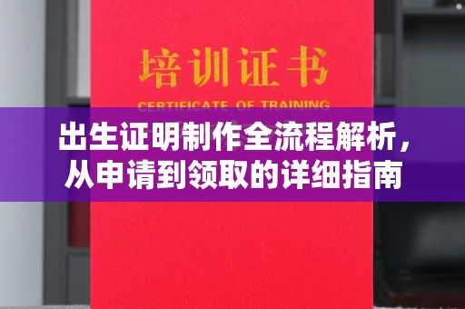 柳东出生证明制作全流程解析，从申请到领取的详细指南
